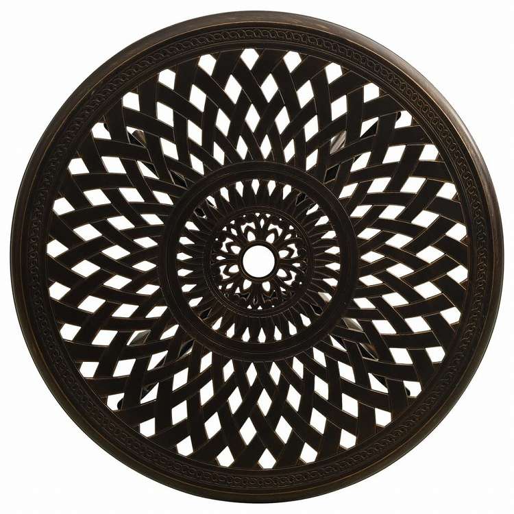 vidaXL ビストロ 5点セット アルミ鋳物 ブロンズ家具 アウトドア家具 屋外家具セット(代引不可)