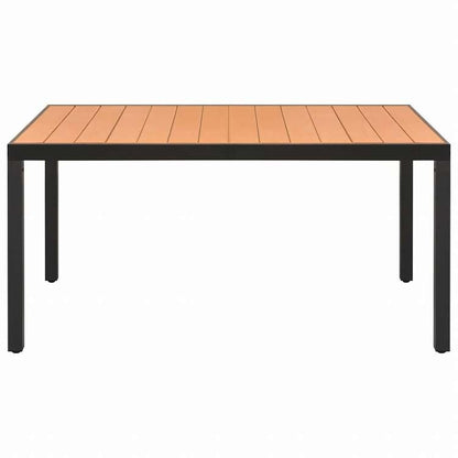 vidaXL ガーデンダイニング7点セット アルミ製 ブラック家具 アウトドア家具 屋外家具セット(代引不可)