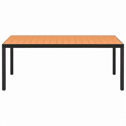 vidaXL ガーデンダイニング9点セット アルミ製 ブラック家具 アウトドア家具 屋外家具セット(代引不可)