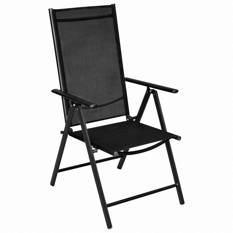 vidaXL ビストロ 3点セット アルミ製&合成繊維 ブラック家具 アウトドア家具 屋外家具セット(代引不可)