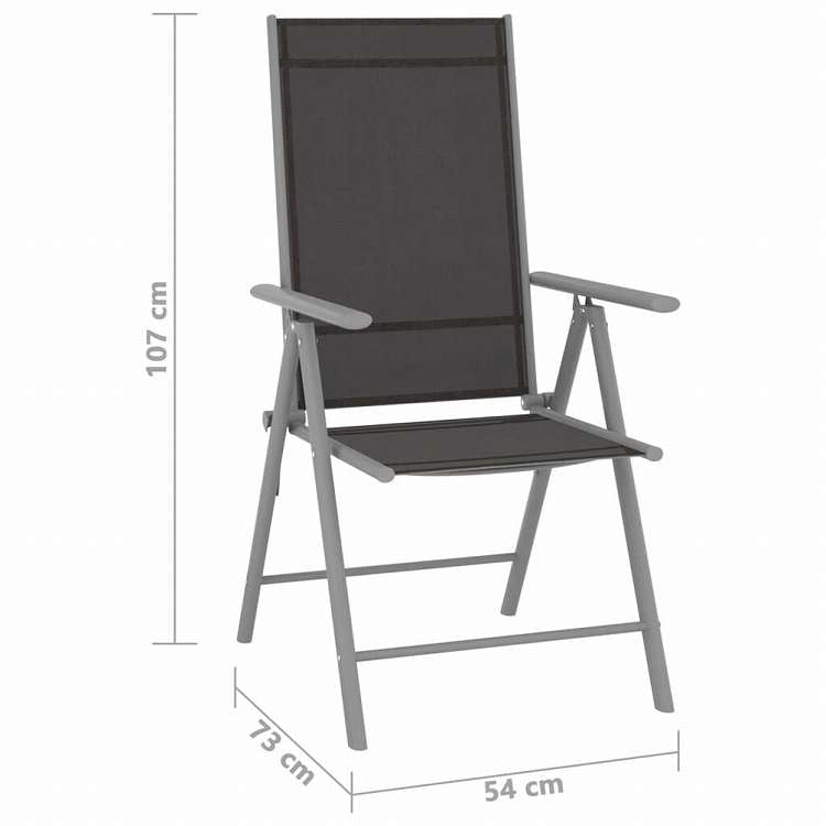 vidaXL ビストロ 5点セット アルミ製&合成繊維 シルバー家具 アウトドア家具 屋外家具セット(代引不可)