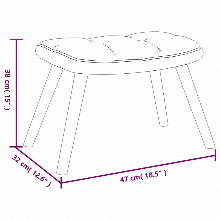 vidaXL リラックスチェア スツール付 ブラック ベルベット家具 チェア アームチェア・リクライニングチェア・スリーピングチェア(代引不可)