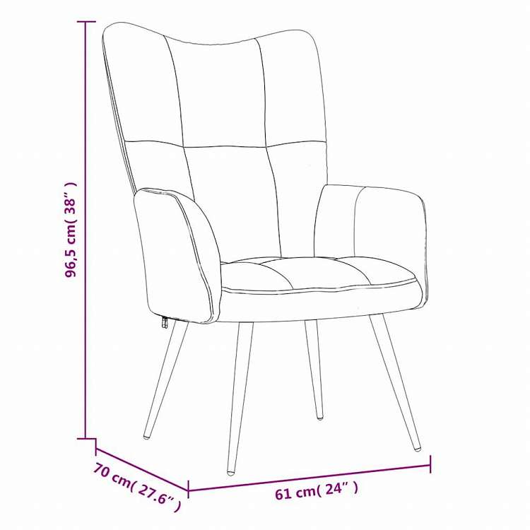 vidaXL リラックスチェア スツール付 ダークグレー ベルベット家具 チェア アームチェア・リクライニングチェア・スリーピングチェア(代引不可)