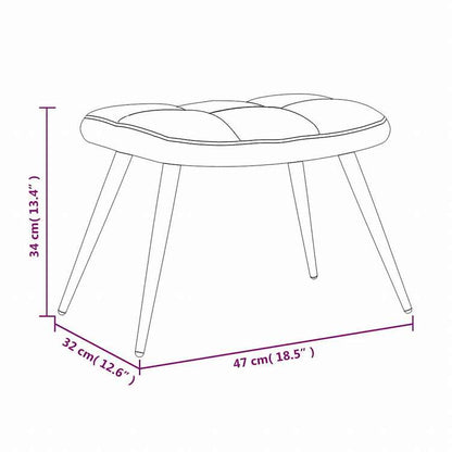 vidaXL リラックスチェア スツール付 ダークグレー ベルベット家具 チェア アームチェア・リクライニングチェア・スリーピングチェア(代引不可)
