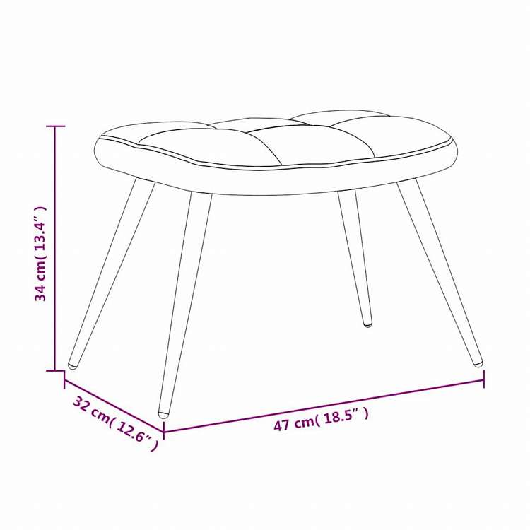 vidaXL リラックスチェア スツール付 ダークグレー ベルベット家具 チェア アームチェア・リクライニングチェア・スリーピングチェア(代引不可)