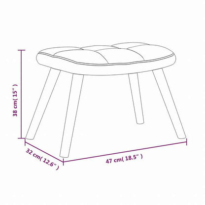 vidaXL 328151 vidaXL ロッキングチェア スツール付 ダークグレー ベルベット家具 チェア ロッキングチェア(代引不可)