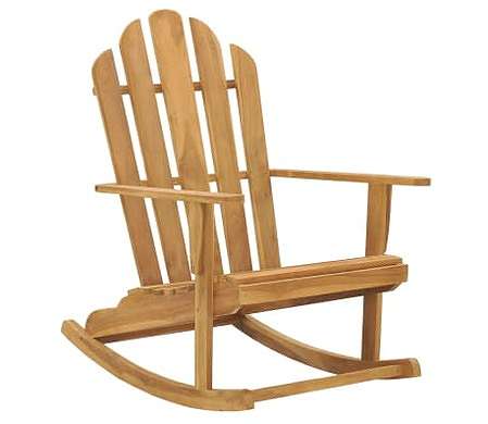 vidaXL アディロンダックロッキングチェア 2点 チーク無垢材 (2x316167)家具 アウトドア家具 屋外椅子 アウトドアベンチチェア(代引不可)