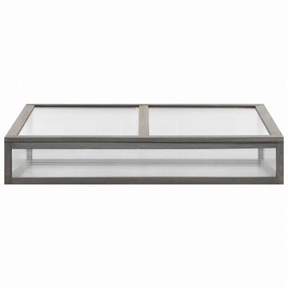 vidaXL 温室付きレイズドベッド 110x54x120 cm モミ無垢材ホーム&ガーデン 芝&ガーデン ガーデニング 鉢植え・プランター(代引不可)