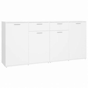 vidaXL サイドボード ホワイト 160x36x75cm エンジニアリングウッド (2x805770)家具 キャビネット&収納 サイドボード(代引不可)