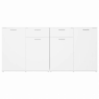 vidaXL サイドボード ホワイト 160x36x75cm エンジニアリングウッド (2x805770)家具 キャビネット&収納 サイドボード(代引不可)