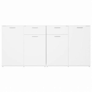 vidaXL サイドボード ホワイト 160x36x75cm エンジニアリングウッド (2x805770)家具 キャビネット&収納 サイドボード(代引不可)