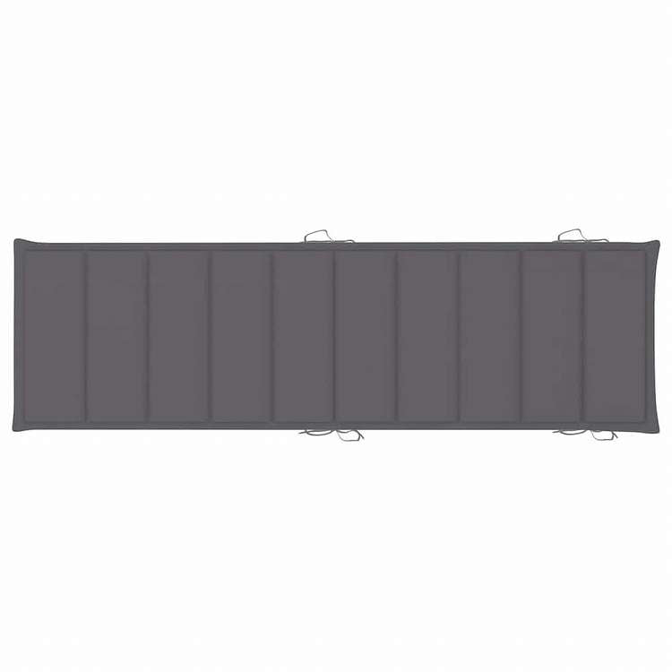 vidaXL サンラウンジャー 2点セット クッション付き アカシア無垢材家具 アウトドア家具 屋外椅子 サンラウンジャー(代引不可)