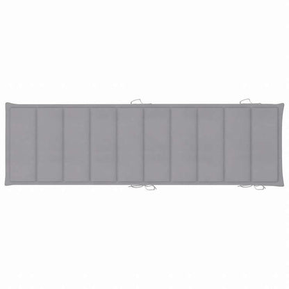 vidaXL サンラウンジャー テーブル&クッション付 2点セット アカシア無垢材家具 アウトドア家具 屋外椅子 サンラウンジャー(代引不可)