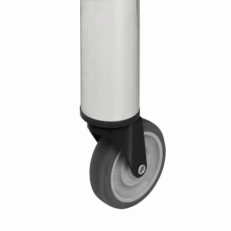 vidaXL キッチン作業机 車輪付き 80x60x85 cm ステンレススチールビジネス&工業用 食品サービス(代引不可)