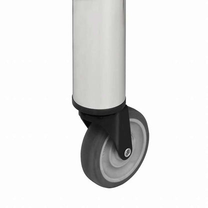 vidaXL キッチン作業机 車輪付き 80x60x85 cm ステンレススチールビジネス&工業用 食品サービス(代引不可)