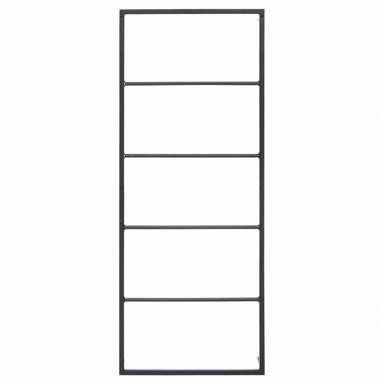 vidaXL 336118 vidaXL タオルラック ブラック 45x10x115 cm スチール製ホーム&ガーデン バスルーム用品 タオルラック・ホルダー(代引不可)