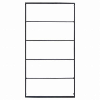 vidaXL タオルラック ブラック 60x10x116 cm スチール製ホーム&ガーデン バスルーム用品 タオルラック・ホルダー(代引不可)