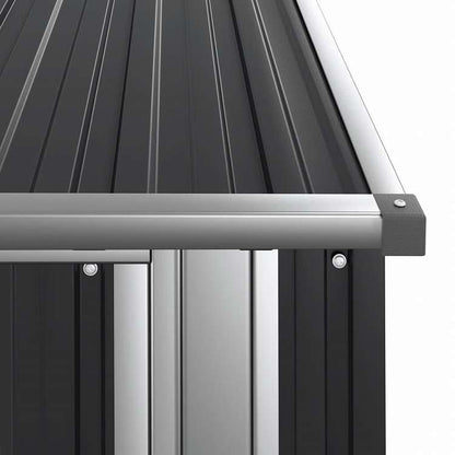 vidaXL ガーデン納屋 118.5x97x209.5cm 亜鉛メッキ鋼製 アントラシートホーム&ガーデン 芝&ガーデン アウトドアリビング アウトドアストラクチャー 日除け・ガレージ・カーポート(代引不可)