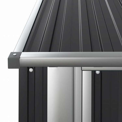 vidaXL ガーデン 自転車小屋 180.5x97x209.5cm 亜鉛メッキ鋼製 アントラシートホーム&ガーデン 芝&ガーデン アウトドアリビング アウトドアストラクチャー 日除け・ガレージ・カーポート(代引不可)