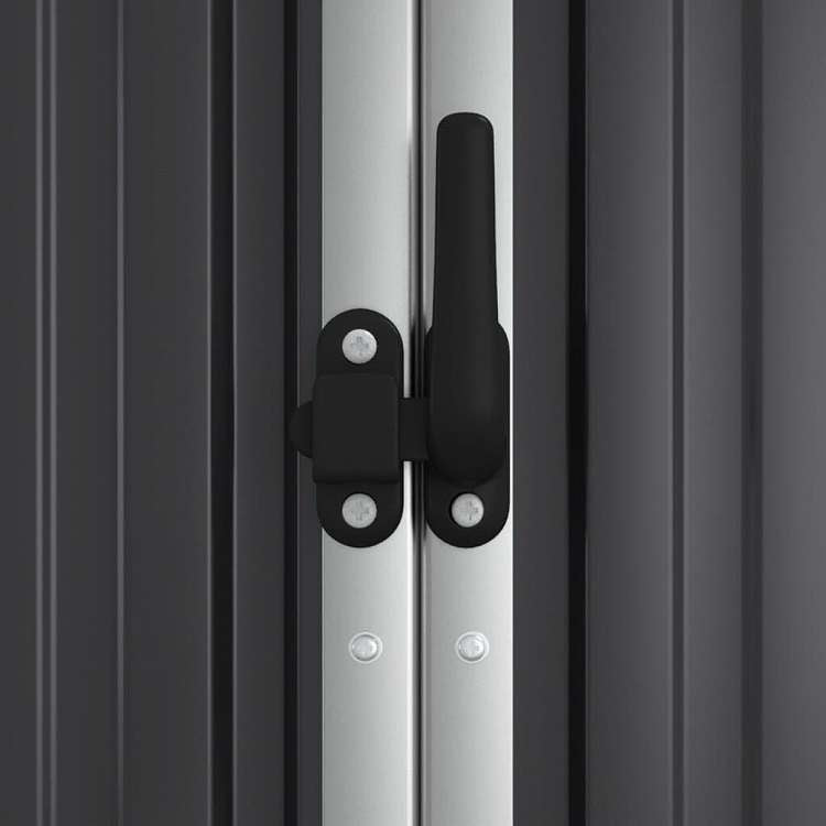 vidaXL 園芸用具 物置 161x89x161cm 亜鉛メッキ鋼製 アントラシートホーム&ガーデン 芝&ガーデン アウトドアリビング アウトドアストラクチャー 日除け・ガレージ・カーポート(代引不可)