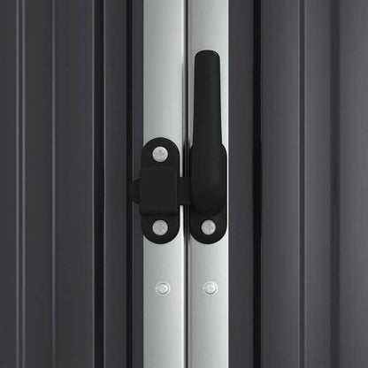 vidaXL 園芸用具 物置 161x89x161cm 亜鉛メッキ鋼製 アントラシートホーム&ガーデン 芝&ガーデン アウトドアリビング アウトドアストラクチャー 日除け・ガレージ・カーポート(代引不可)