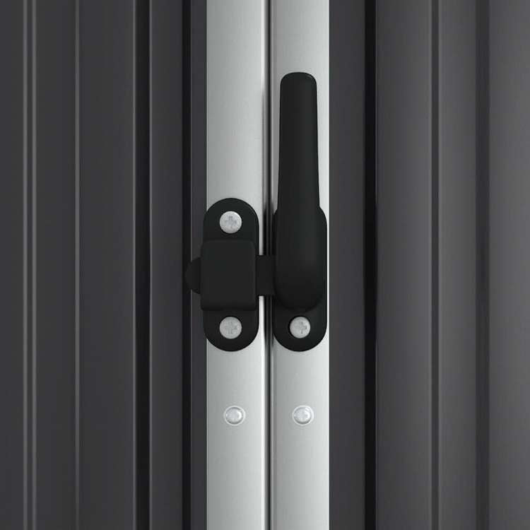 vidaXL 園芸用具 物置 225x89x161 cm 亜鉛メッキ鋼製 アントラシートホーム&ガーデン 芝&ガーデン アウトドアリビング アウトドアストラクチャー 日除け・ガレージ・カーポート(代引不可)