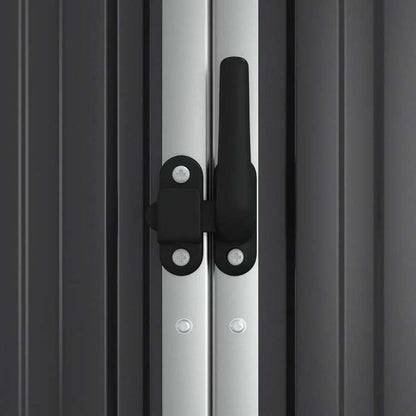 vidaXL 園芸用具 物置 225x89x161 cm 亜鉛メッキ鋼製 アントラシートホーム&ガーデン 芝&ガーデン アウトドアリビング アウトドアストラクチャー 日除け・ガレージ・カーポート(代引不可)