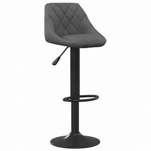 vidaXL バースツール 2点 ダークグレー ベルベット製家具 チェア テーブル・バースツール(代引不可)