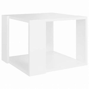 vidaXL コーヒーテーブル ホワイト 40x40x30cm エンジニアリングウッド家具 テーブル アクセントテーブル コーヒーテーブル(代引不可)