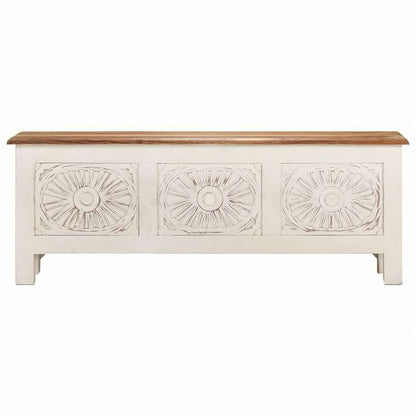 vidaXL 収納ボックス 110x30x40 cm アカシア無垢材家具 キャビネット&収納 収納チェスト(代引不可)