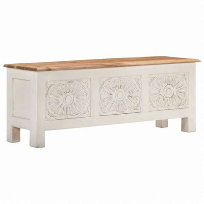 vidaXL 収納ボックス 110x30x40 cm アカシア無垢材家具 キャビネット&収納 収納チェスト(代引不可)