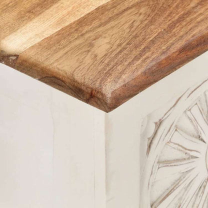 vidaXL 収納ボックス 110x30x40 cm アカシア無垢材家具 キャビネット&収納 収納チェスト(代引不可)