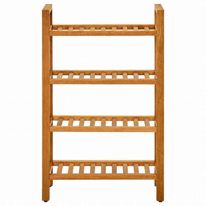 vidaXL 331746 vidaXL シューズラック 4段 50x27x80 cm オーク無垢材ホーム&ガーデン 家事用品 収納&オーガナイザー 衣類・ワードローブ収納 シューズラック・整理収納(代引不可)