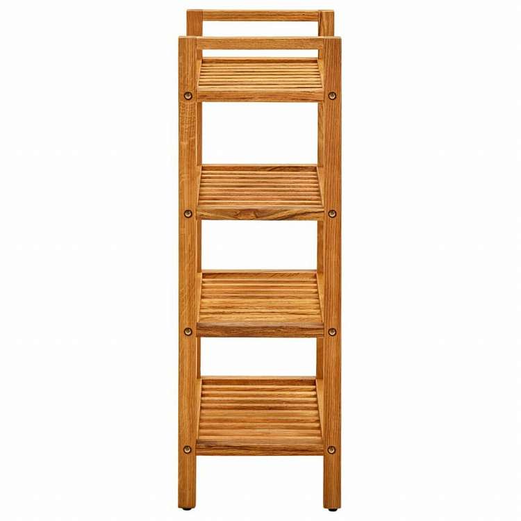 vidaXL 331746 vidaXL シューズラック 4段 50x27x80 cm オーク無垢材ホーム&ガーデン 家事用品 収納&オーガナイザー 衣類・ワードローブ収納 シューズラック・整理収納(代引不可)