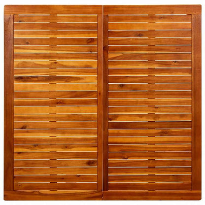 vidaXL ガーデンコーヒーテーブル 110x110x45cm アカシア無垢材家具 アウトドア家具 アウトドアテーブル(代引不可)