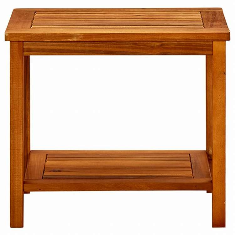 vidaXL コーヒーテーブル 50x35x45cm アカシア無垢材家具 テーブル アクセントテーブル コーヒーテーブル(代引不可)