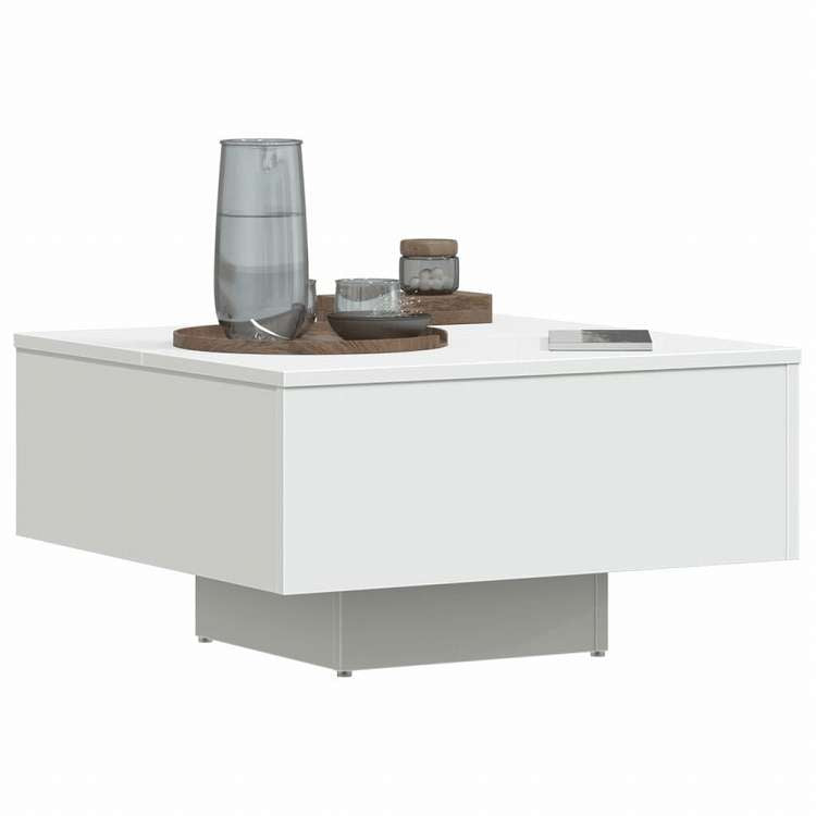 vidaXL コーヒーテーブル ホワイト 60x60x31.5 cm エンジニアリングウッド家具 テーブル アクセントテーブル コーヒーテーブル(代引不可)