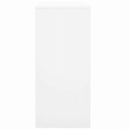 vidaXL オフィスキャビネット スライド式ドア付き ホワイト 90x40x90cm スチール家具 キャビネット&収納 収納キャビネット・ロッカー(代引不可)