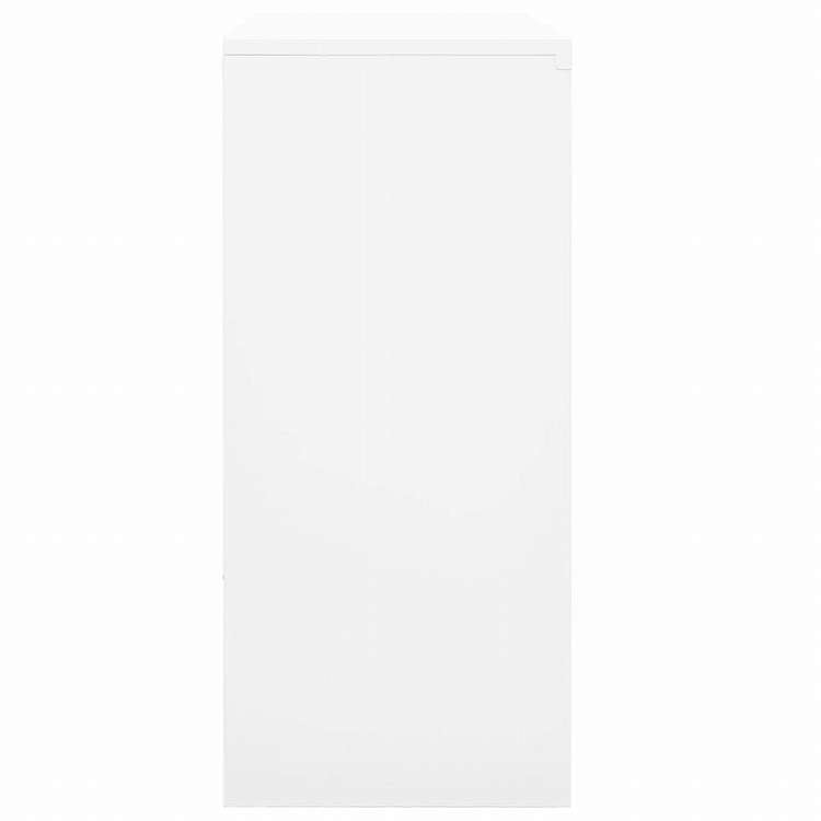 vidaXL オフィスキャビネット スライド式ドア付き ホワイト 90x40x90cm スチール家具 キャビネット&収納 収納キャビネット・ロッカー(代引不可)