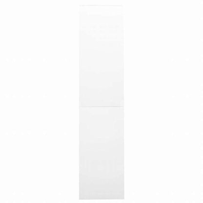 vidaXL オフィスキャビネット スライド式ドア付 ホワイト 90x40x180cm スチール製家具 キャビネット&収納 収納キャビネット・ロッカー(代引不可)