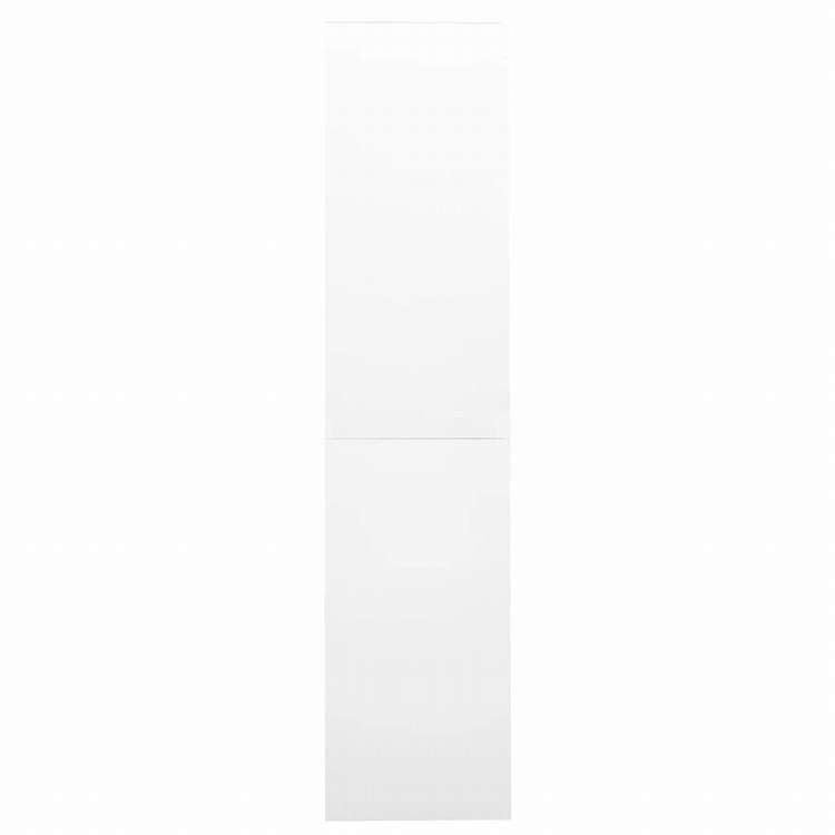 vidaXL オフィスキャビネット スライド式ドア付 ホワイト 90x40x180cm スチール製家具 キャビネット&収納 収納キャビネット・ロッカー(代引不可)
