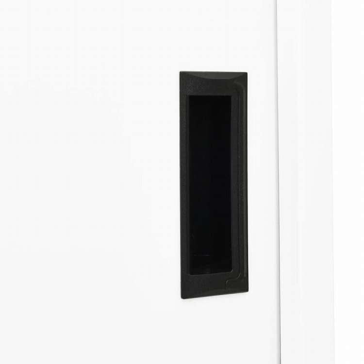vidaXL オフィスキャビネット スライド式ドア付 ホワイト 90x40x180cm スチール製家具 キャビネット&収納 収納キャビネット・ロッカー(代引不可)