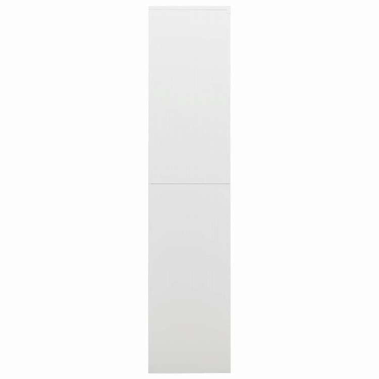 vidaXL ロッカーキャビネット ホワイト 90x40x180 cm スチール家具 キャビネット&収納 ファイル棚(代引不可)