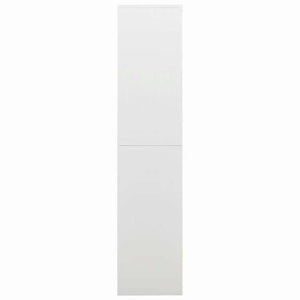 vidaXL ロッカーキャビネット ホワイト 90x40x180 cm スチール家具 キャビネット&収納 ファイル棚(代引不可)