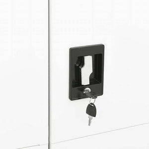 vidaXL ロッカーキャビネット ホワイト 90x40x180 cm スチール家具 キャビネット&収納 ファイル棚(代引不可)