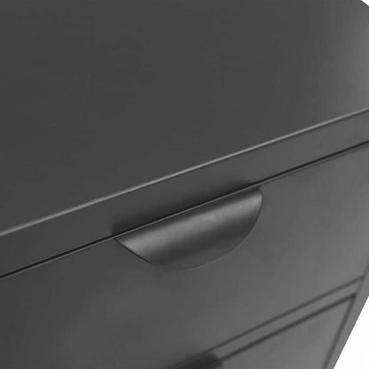 vidaXL サイドボード アントラシート 75x35x70cm スチール&強化ガラス家具 キャビネット&収納 サイドボード(代引不可)