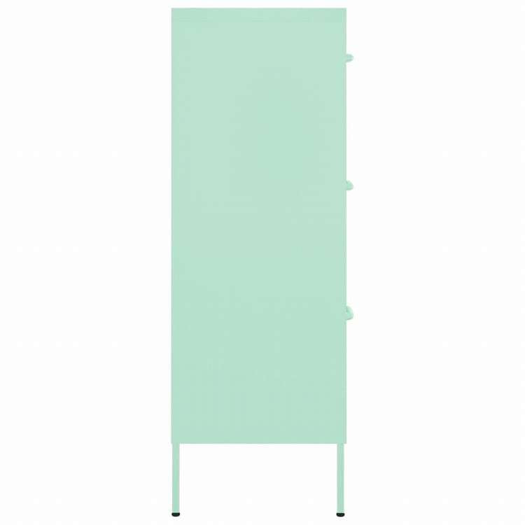 vidaXL ストレージキャビネット ミント 80x35.5x101.5cm スチール家具 キャビネット&収納 収納キャビネット・ロッカー(代引不可)