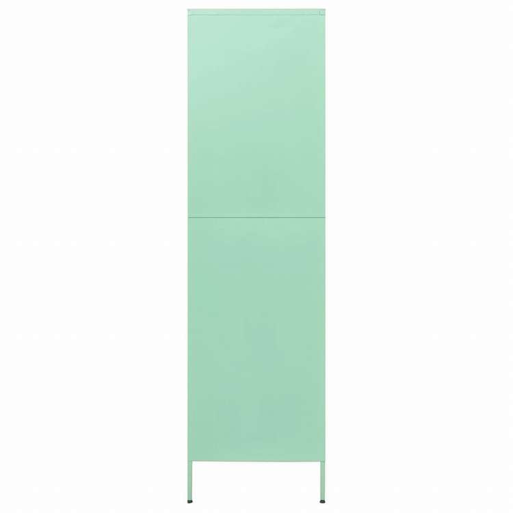 vidaXL 洋服ダンス ミント 90x50x180 cm スチール家具 キャビネット&収納 戸棚・ワードローブ(代引不可)