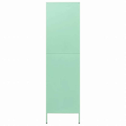 vidaXL 洋服ダンス ミント 90x50x180 cm スチール家具 キャビネット&収納 戸棚・ワードローブ(代引不可)