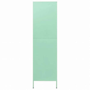 vidaXL 洋服ダンス ミント 90x50x180 cm スチール家具 キャビネット&収納 戸棚・ワードローブ(代引不可)